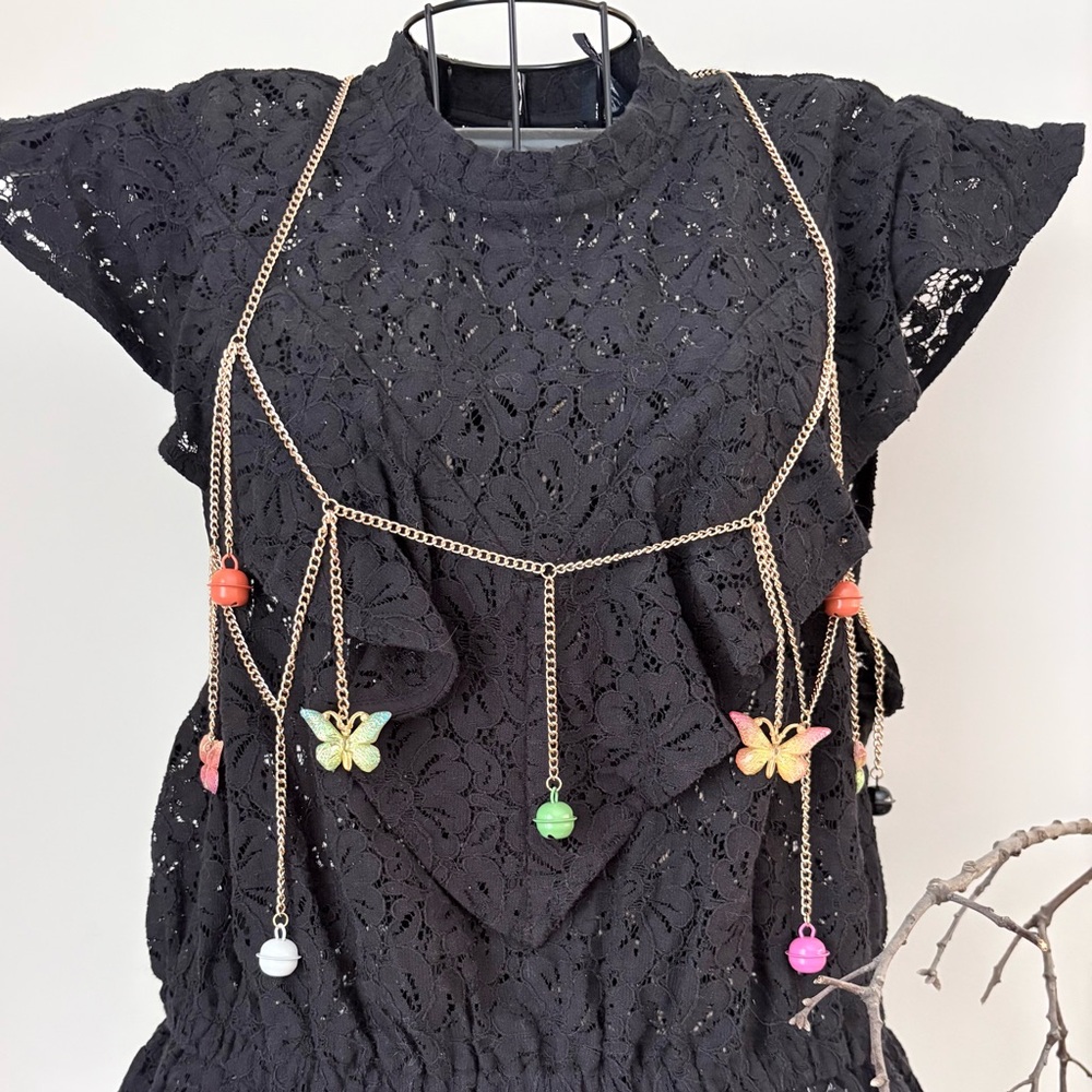Versatile Colorful Butterfly Necklace/Waist Chain